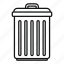 garbage, bin, vector, thin 