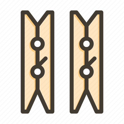 Clothespin, laundry, clothes, cleaning, hanger icon - Download on Iconfinder