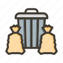 garbage, trash, bin, recycle, waste