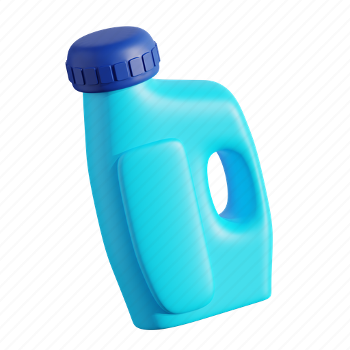 Detergent, bottle, cleaning, housekeeping 3D illustration - Download on Iconfinder