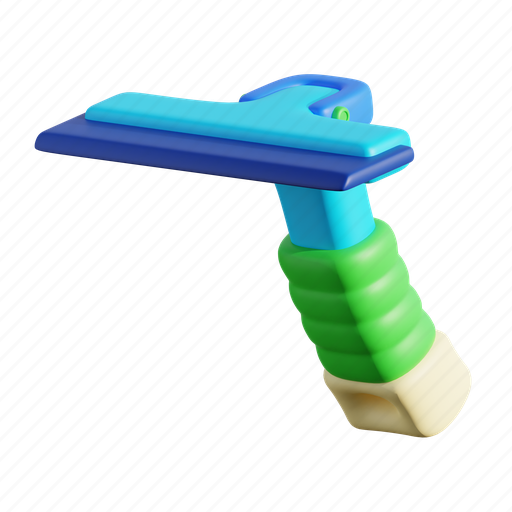 Wiper, glass, cleaning, housekeeping 3D illustration - Download on Iconfinder