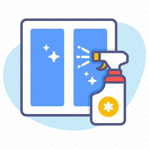 Window cleaning, glass, cleaner, cleaning, wash, washing, clean icon - Download on Iconfinder