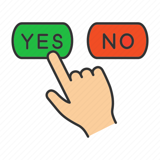 Accept, agree, decline, disagree, finger, no, yes icon - Download on Iconfinder