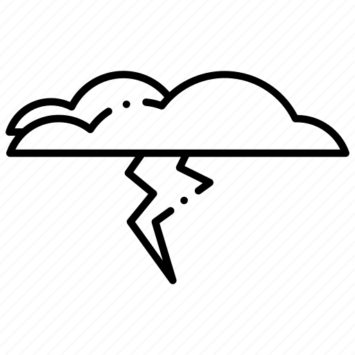 Climate, climatology, cloud lightning, forecast, lightning, weather icon - Download on Iconfinder