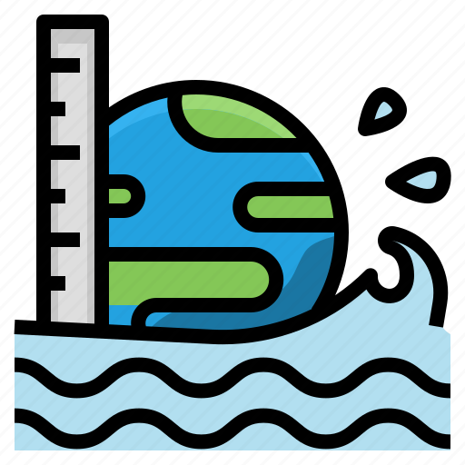 Floods, level, monitoring, sea, tsunami, warning, water icon - Download on Iconfinder