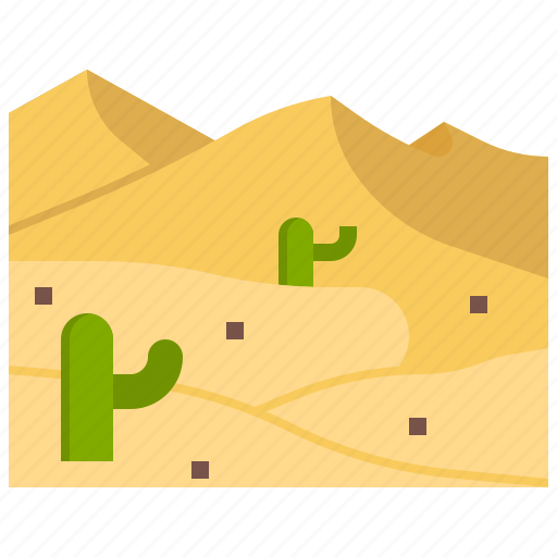 Desert, landscape, nature, sun, sand icon - Download on Iconfinder