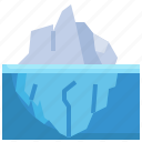 iceberg, polar, nature, landscape, climate, change