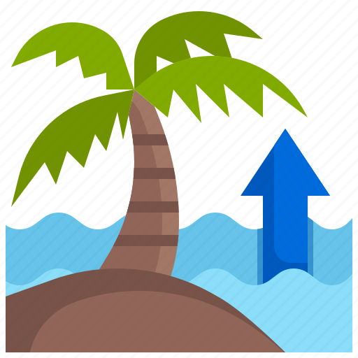 Sea, level, rise, water, tide, high icon - Download on Iconfinder