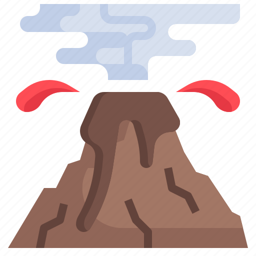 Volcano, eruption, natural, disaster, danger, nature icon - Download on Iconfinder