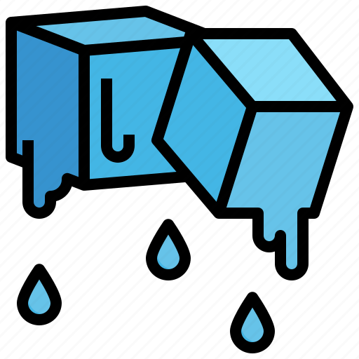 Melting, melt, thaw, ice, weather icon - Download on Iconfinder