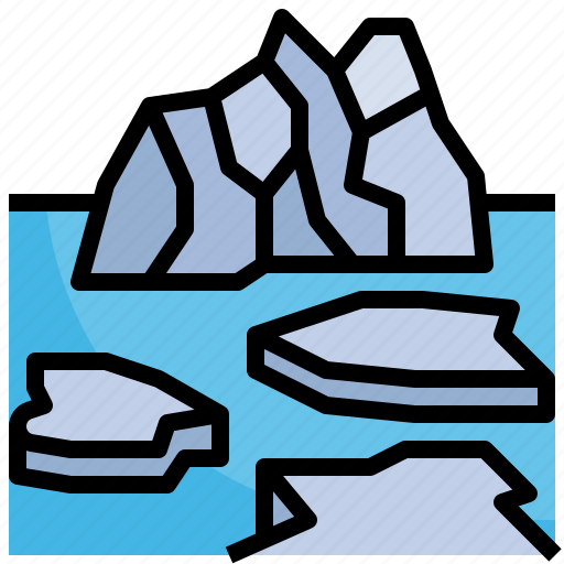 Shrinking, ice, sheets, winter, cold, weather icon - Download on Iconfinder
