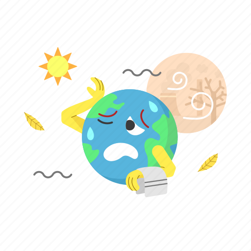 Global warming, climate change, ecology, earth, nature illustration - Download on Iconfinder