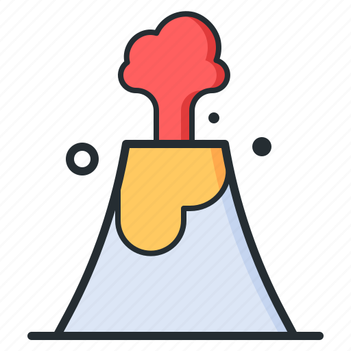 Volcano, eruption, natural, disaster icon - Download on Iconfinder