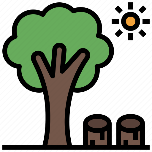 Deforestation, dry, forest, tree, wood icon - Download on Iconfinder