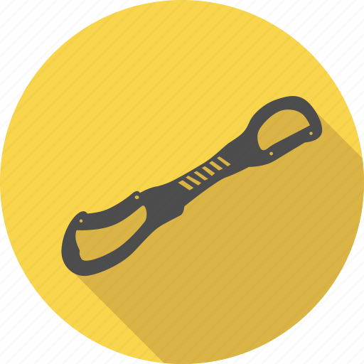 Carabin, carabiner, climbing, double, gear, quickdraw, safety icon - Download on Iconfinder