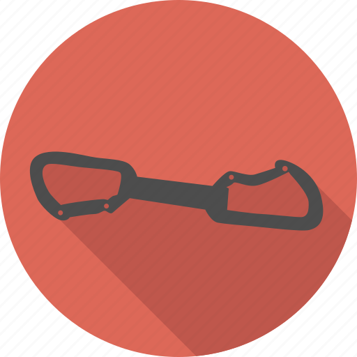 Carabin, carabiner, climbing, double, equipment, quickdraw, safety icon - Download on Iconfinder