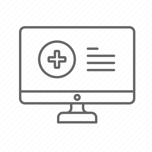 Computer, healthcare, report icon - Download on Iconfinder