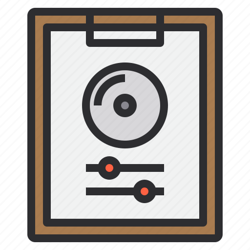 Business, cd, clipboard, paper, player icon - Download on Iconfinder