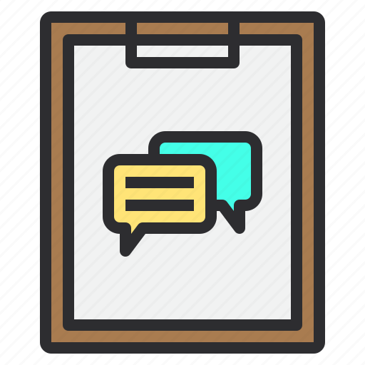 Business, chat, clipboard, paper, text icon - Download on Iconfinder