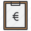 business, clipboard, euro, money, paper 