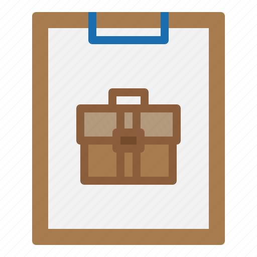 Bag, business, clipboard, paper icon - Download on Iconfinder