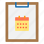 business, calendar, clipboard, paper 