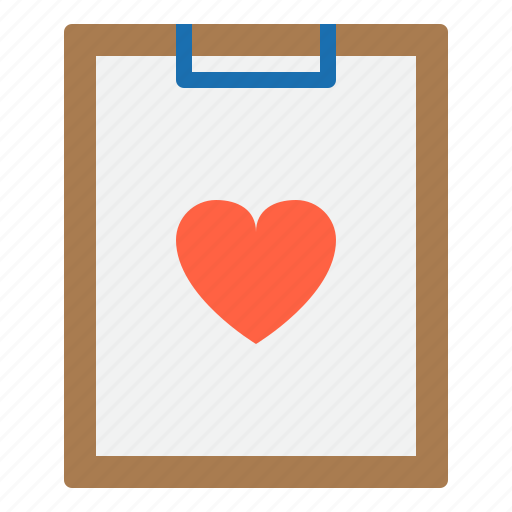 Business, clipboard, heart, love, paper icon - Download on Iconfinder