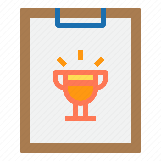 Business, clipboard, paper, trophy icon - Download on Iconfinder