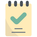 notepad, clipboard, notes, check, tick, accept, approved