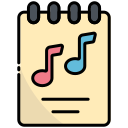 notepad, clipboard, notes, music, note