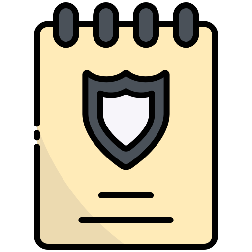 Notepad, clipboard, notes, security, shield, protection icon - Download on Iconfinder