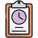 clipboard, notes, time, deadline, file