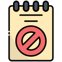 notepad, clipboard, notes, banned, prohibition, forbidden, restricted