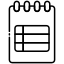 notepad, clipboard, notes, sheet, document, report, table 