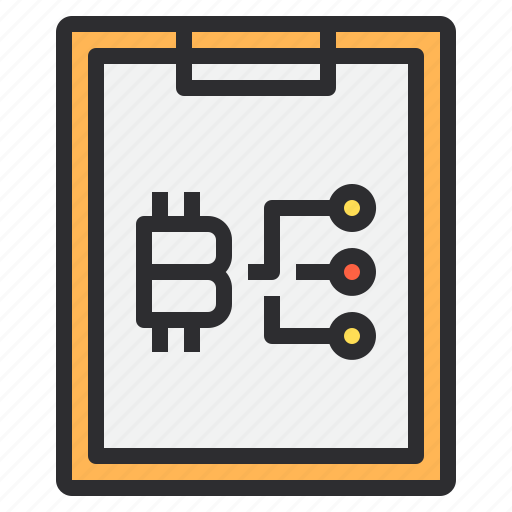 Bitcoin, business, clipboard, money, paper, payment icon - Download on Iconfinder