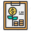 business, clipboard, growth, money, paper, up 
