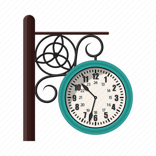 Clock, devicedial, mechanism, pillar, street, time icon - Download on Iconfinder