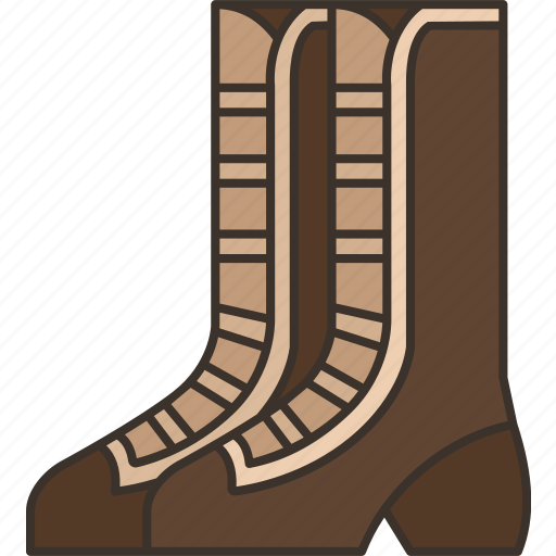 Boots, cowboy, paddock, combat, footwear icon - Download on Iconfinder