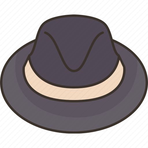 Fedora, hat, brim, headgear, gentleman icon - Download on Iconfinder
