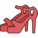 high, heel, woman, shoes, fashion