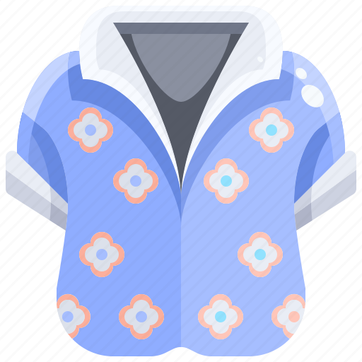Clothes, fashion, flowers, garment, shirt, summer, tropical icon - Download on Iconfinder
