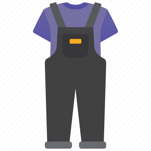 Body, clothes, denim, dungarees, overalls icon - Download on Iconfinder