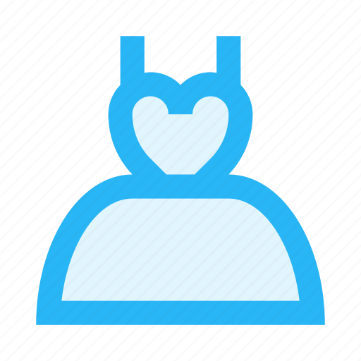 Apparel, bride, clothing, dress, heart, wear, wedding icon - Download on Iconfinder