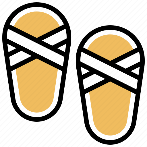 Beach, casual, footwear, sandal, slippers icon - Download on Iconfinder