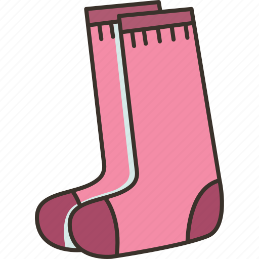 Long, socks, knitted, warm, footwear icon - Download on Iconfinder