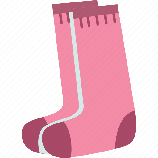 Long, socks, knitted, warm, footwear icon - Download on Iconfinder
