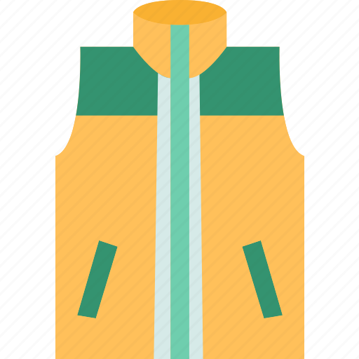 Vest, sport, light, jacket, zipper icon - Download on Iconfinder