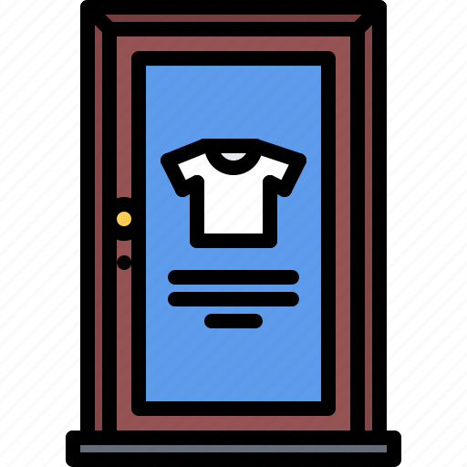 Signboard, door, clothes, fashion, shop icon - Download on Iconfinder