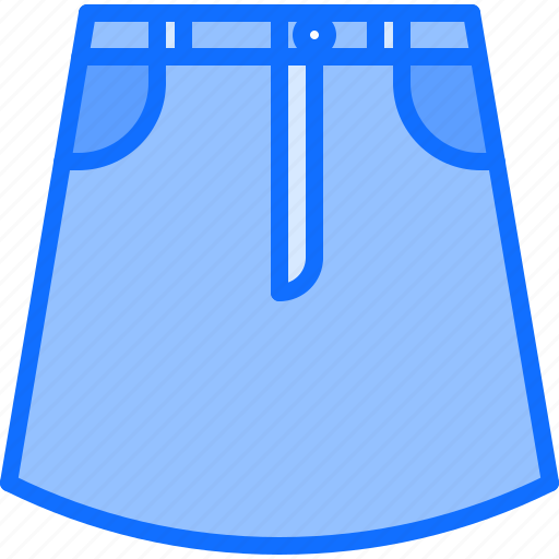 Denim, skirt, clothes, fashion, shop icon - Download on Iconfinder