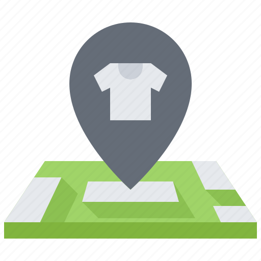Location, pin, map, clothes, fashion, shop icon - Download on Iconfinder